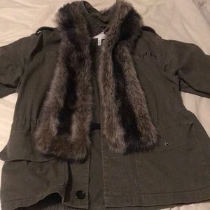 BCBG fur coat